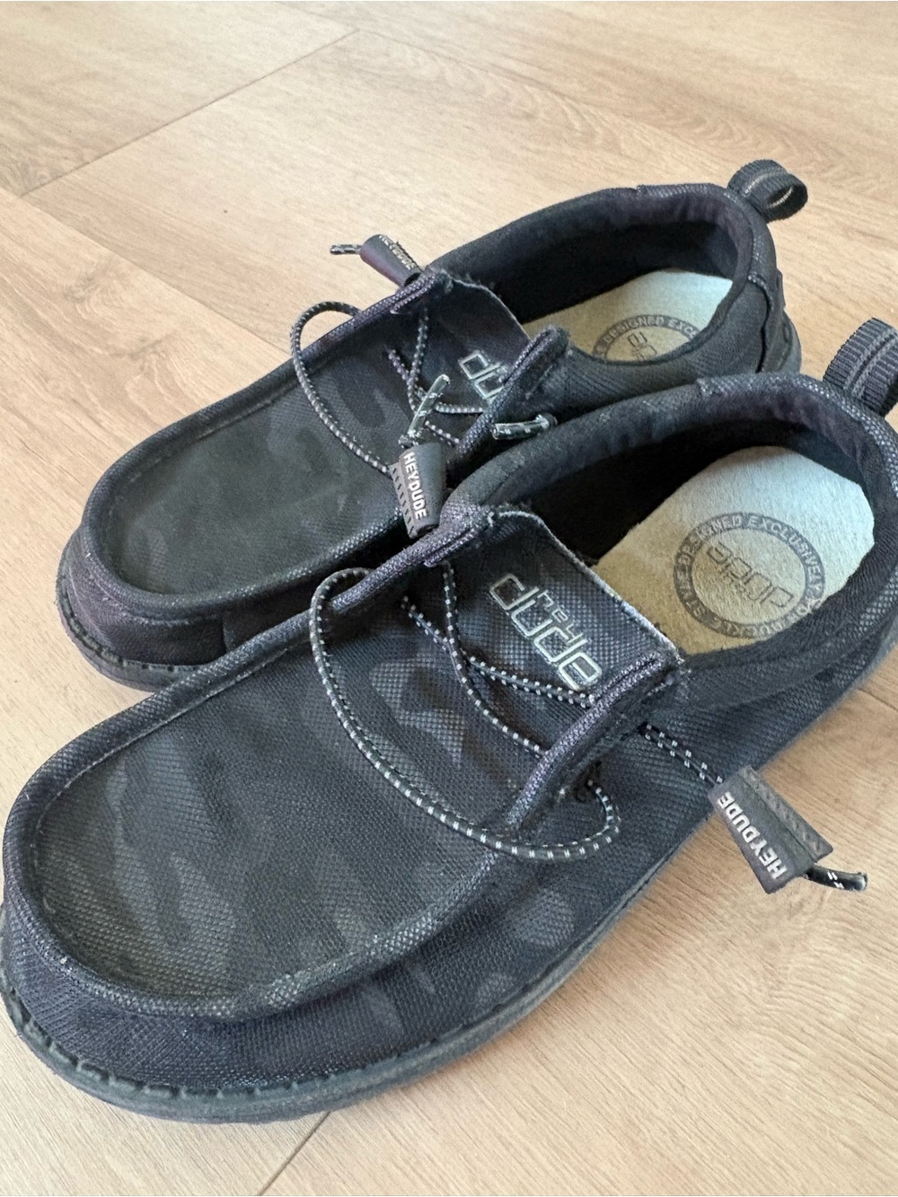 Hey Dude Black Kids Slip-On Casual Shoes